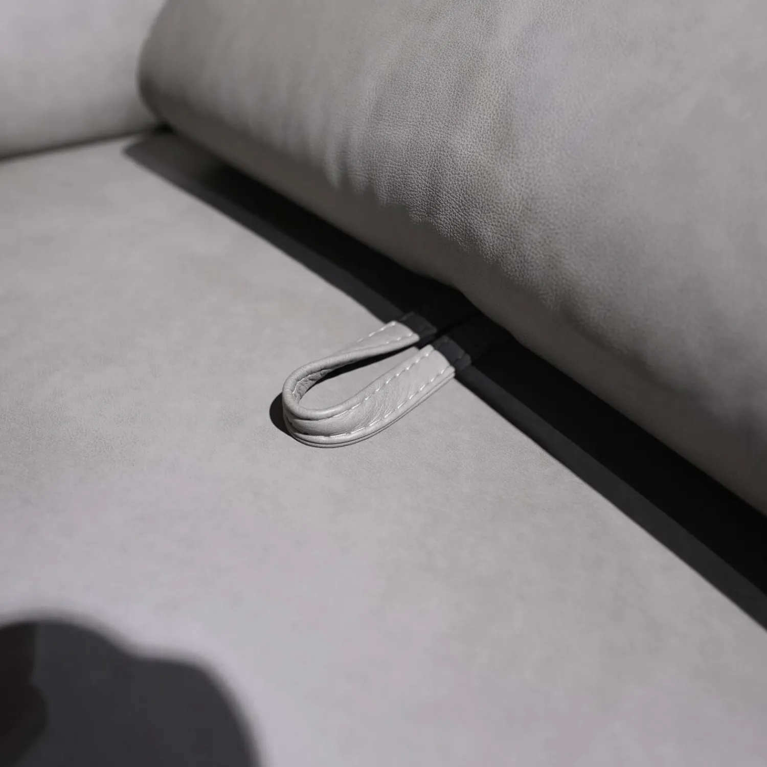 Steinpol Polstergruppen|Ecksofa Relaxa 5 5 Leder Evita Smoke Grau Fuß Alusäulen Inklusive Drehsessel Komfort 3.0