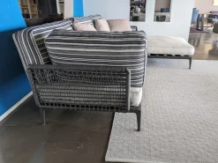 B&B Italia Ecksofas|Ecksofa Ribes Outdoor Stoff Elisir Nature mit 7 Kissen