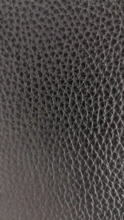 Candy Ecksofas|Ecksofa Sacramento Dickleder Torero Nero Schwarz Gestell Metall Füße Metall Chrom