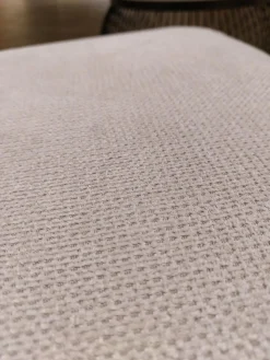 Global Ecksofas|Ecksofa Samara Stoff S-XBO29/05 White Grey Grau Füße Metall Schwarz