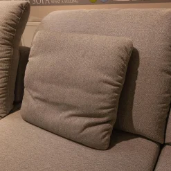 W. Schillig Ecksofas|Ecksofa Select Venus Plus Stoff Q2 Ocean W82 22 Grey Grau Fuß Metall Matt Gebürstet Mit Kissen