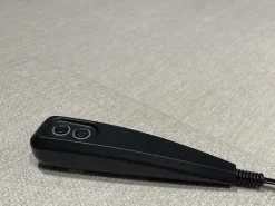 set one by Musterring Ecksofas|Ecksofa SO 3600 Stoff Calido Natur SG2 Metallfuß Schwarz mit Kissen und Sitztiefenverstellung