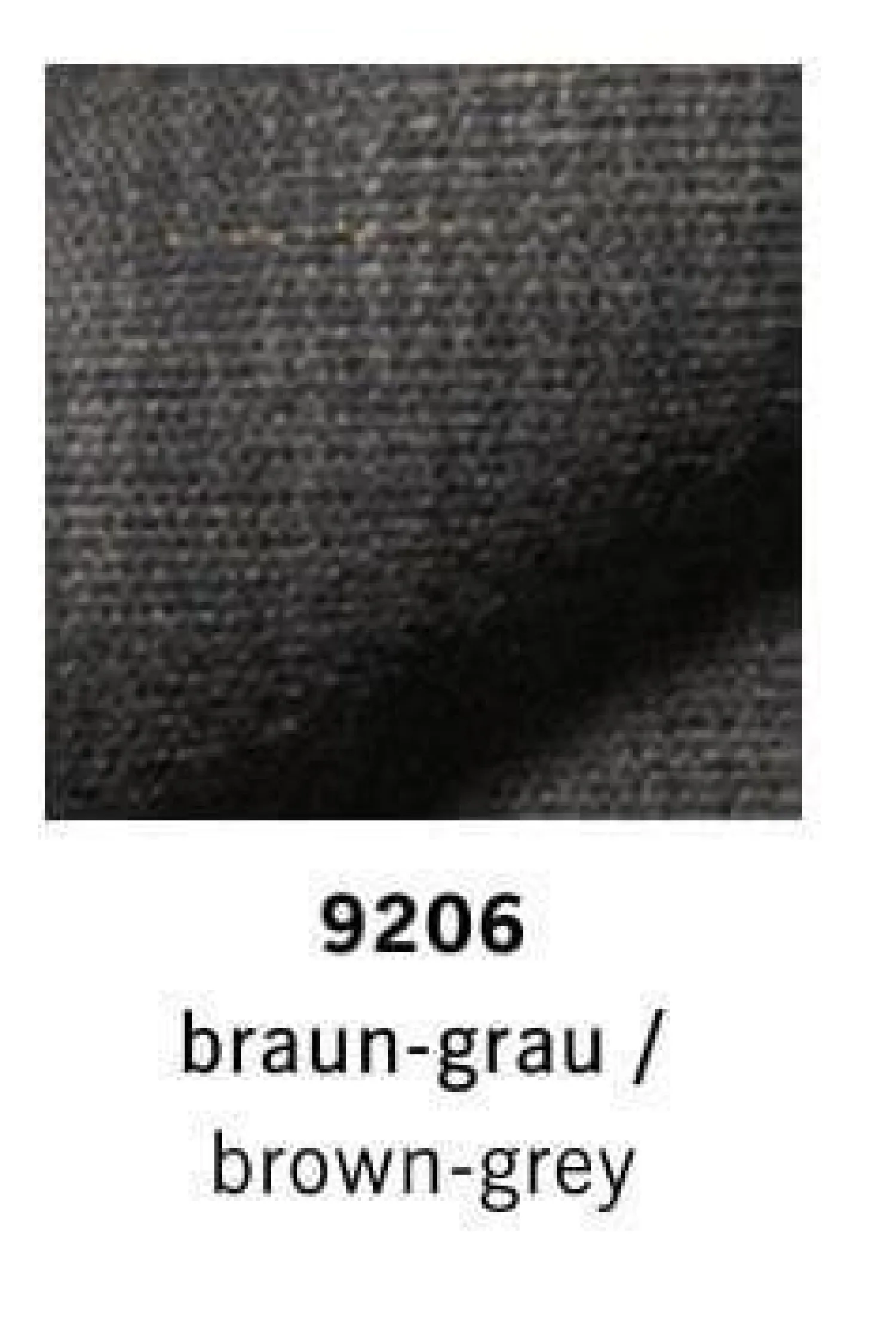 COR Ecksofas|Ecksofa Sofagruppe Mell Lounge Stoff 9206 Braungrau Füße Schwarz mit Hocker