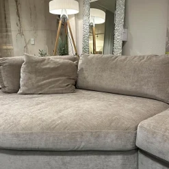 Bielefelder Werkstätten Wohnlandschaften|Ecksofa Sofalandschaft Inspiration Stoff Fame Beigebraun Sockelrahmen Holz