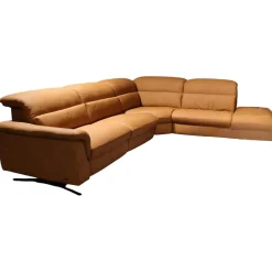 himolla Ecksofas|Ecksofa Spektral 1352 Leder 27 Leonessa Almond Braun Kufe Metall Anthrazit 63
