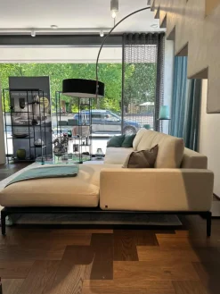 Bielefelder Werkstätten Ecksofas|Ecksofa Spirit Stoff Bonito 9 6007 171 Beige Metallfuß Matt Schwarz Pulverbeschichtet