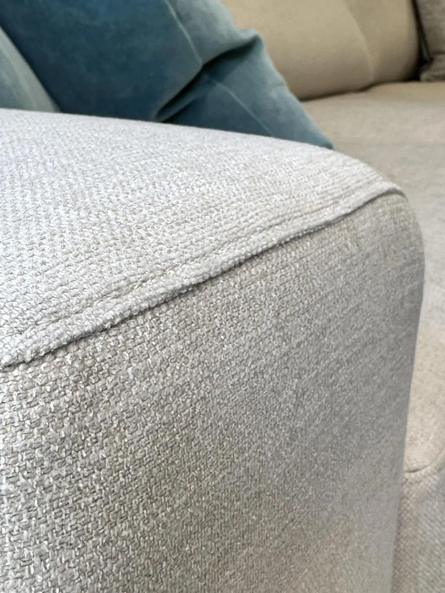 Bielefelder Werkstätten Ecksofas|Ecksofa Spirit Stoff Bonito 9 6007 171 Beige Metallfuß Matt Schwarz Pulverbeschichtet