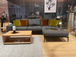 Bielefelder Werkstätten Ecksofas|Ecksofa Spirit Stoff Prince BW-1781-191Anthrazit Metallfuß Matt Schwarz