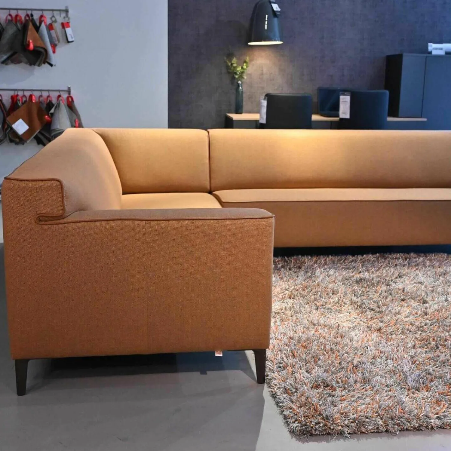 Pode Ecksofas|Ecksofa Stoff Kvadrat 6 Re-Wool 568 Grau