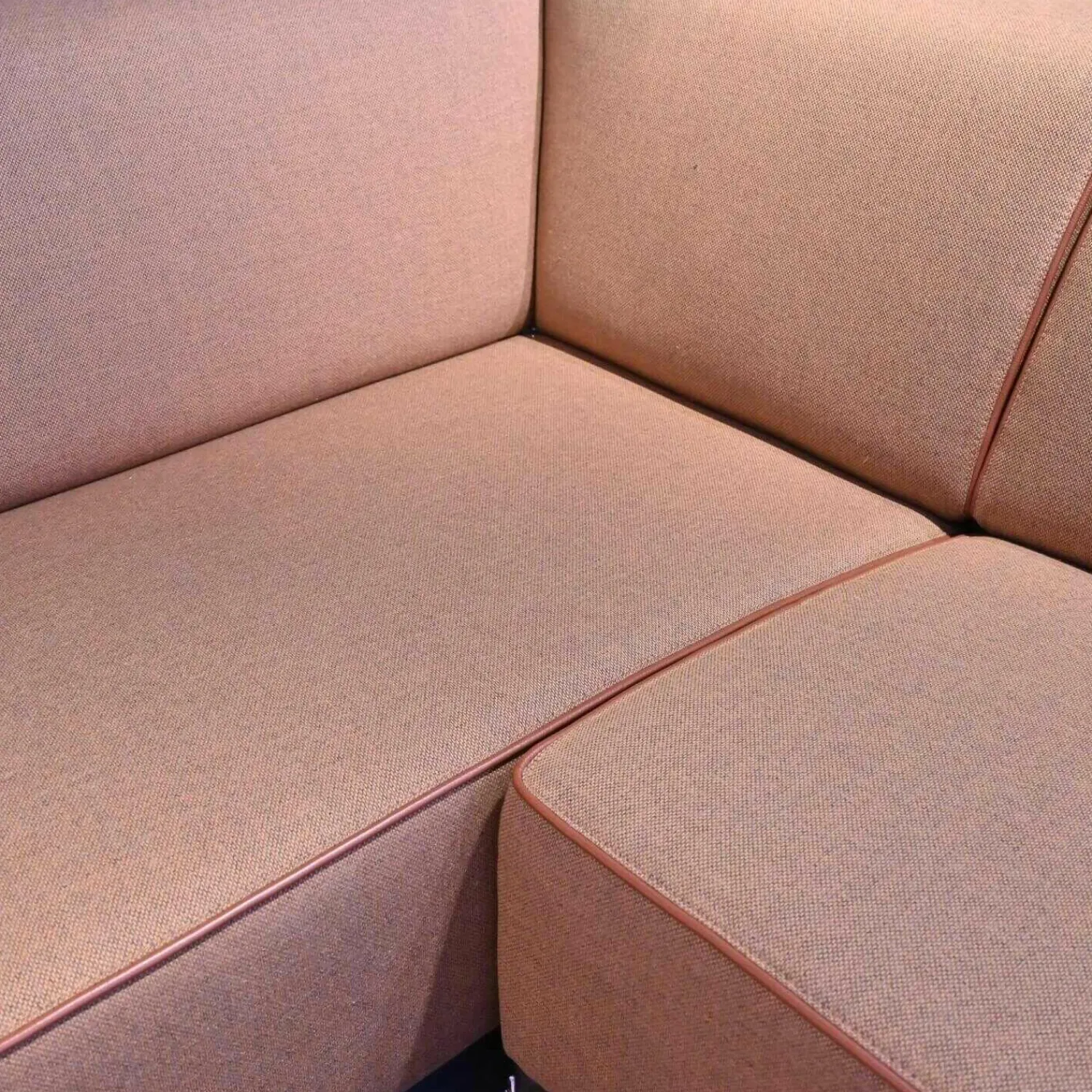 Pode Ecksofas|Ecksofa Stoff Kvadrat 6 Re-Wool 568 Grau