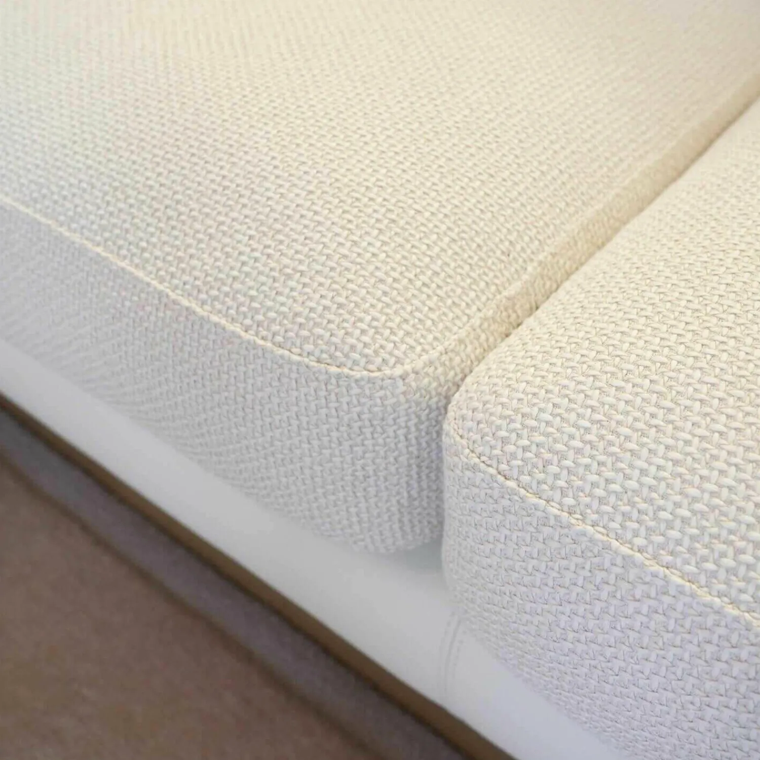 Machalke Ecksofas|Ecksofa System Plus Stoff Leder Weiß Kufe Chrom Mit Kopfstütze