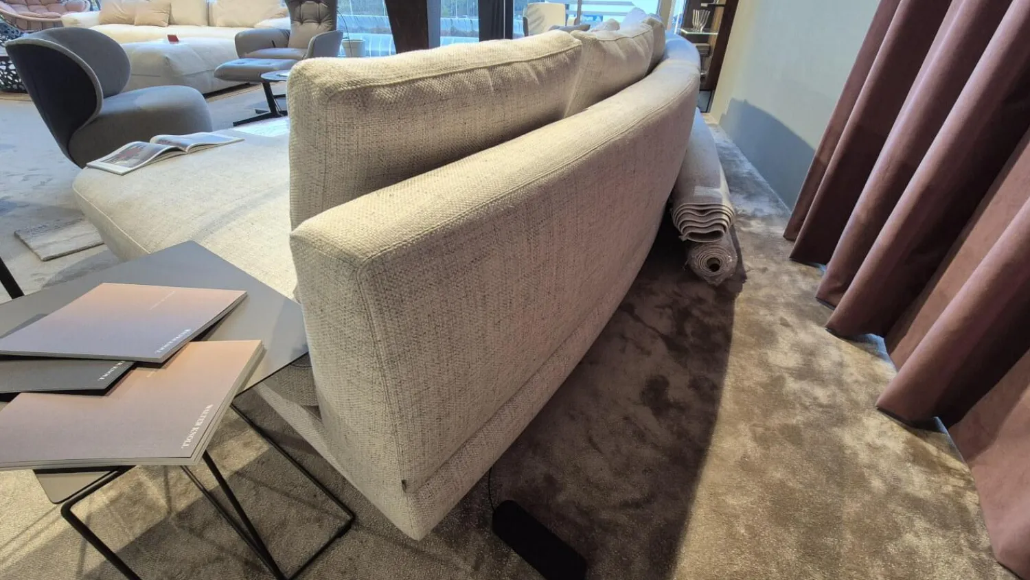 Walter Knoll Ecksofas|Ecksofa Tama Living Stoff 28 Pearl Beige