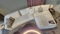 Walter Knoll Ecksofas|Ecksofa Tama Living Stoff 28 Pearl Beige