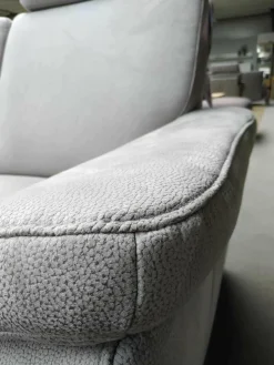 Zehdenick Ecksofas|Ecksofa Triest Tahiti Stoff Holiday Alu mit 2 Kopfstütze