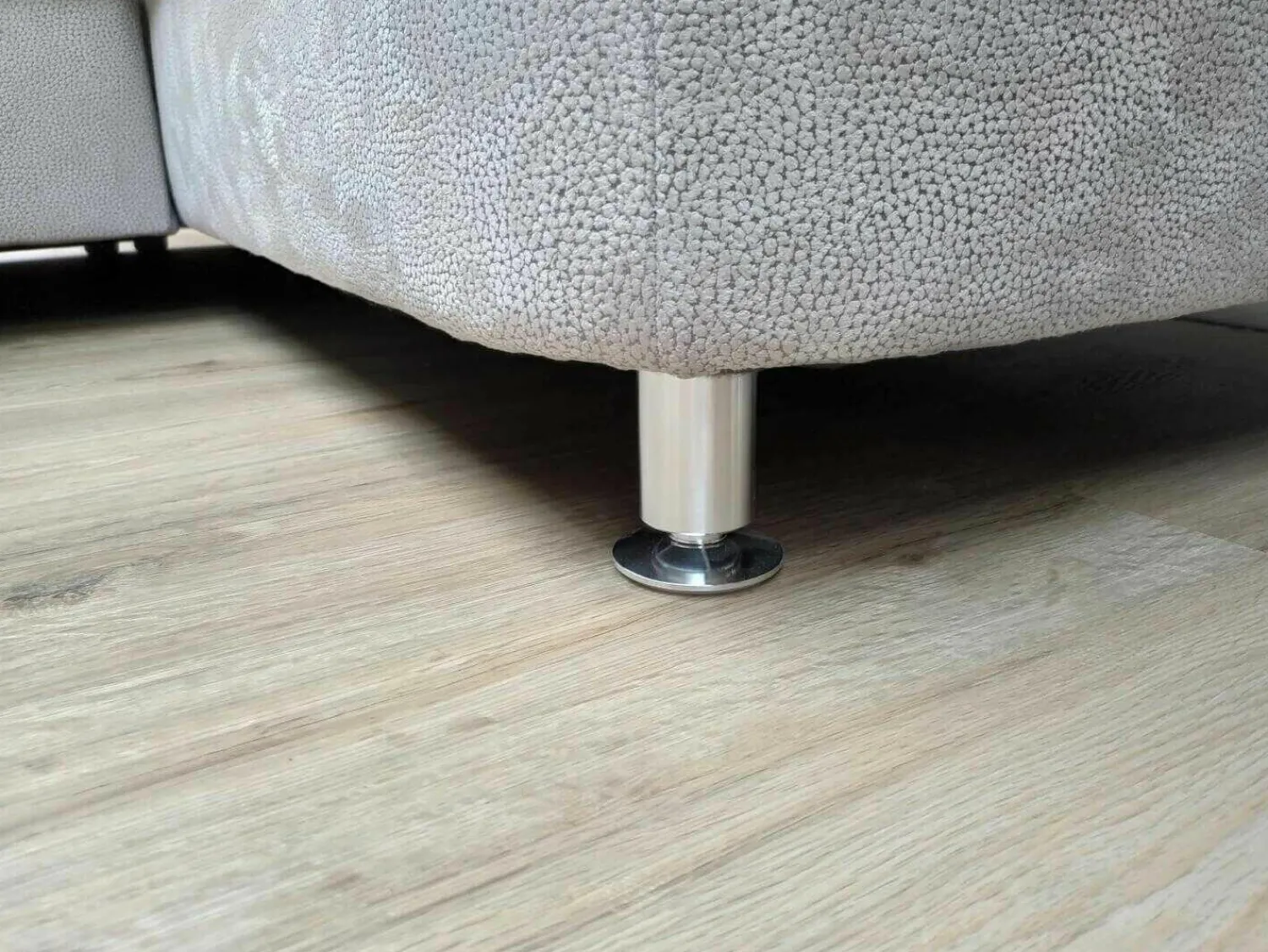 Zehdenick Ecksofas|Ecksofa Triest Tahiti Stoff Holiday Alu mit 2 Kopfstütze