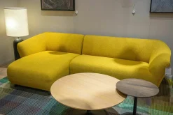 Pode Ecksofas|Ecksofa Turia Stoff Monza 27166/66 Gelb Füße Epoxy