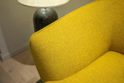 Pode Ecksofas|Ecksofa Turia Stoff Monza 27166/66 Gelb Füße Epoxy