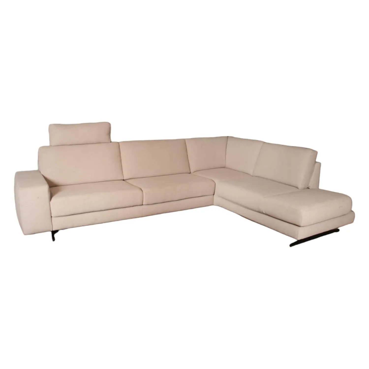Koinor Ecksofas|Ecksofa Upgrade Bezug Stoff 13 Aqua Clean 17 Schwertkufe Schwarz Matt
