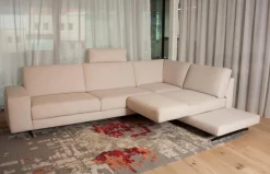 Koinor Ecksofas|Ecksofa Upgrade Bezug Stoff 13 Aqua Clean 17 Schwertkufe Schwarz Matt