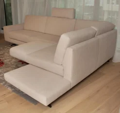 Koinor Ecksofas|Ecksofa Upgrade Bezug Stoff 13 Aqua Clean 17 Schwertkufe Schwarz Matt