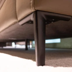 Koinor Ecksofas|Ecksofa Upgrade Leder Dolce Verdure D Braun Eckfuß Metall Schwarz Matt Mit Kissen