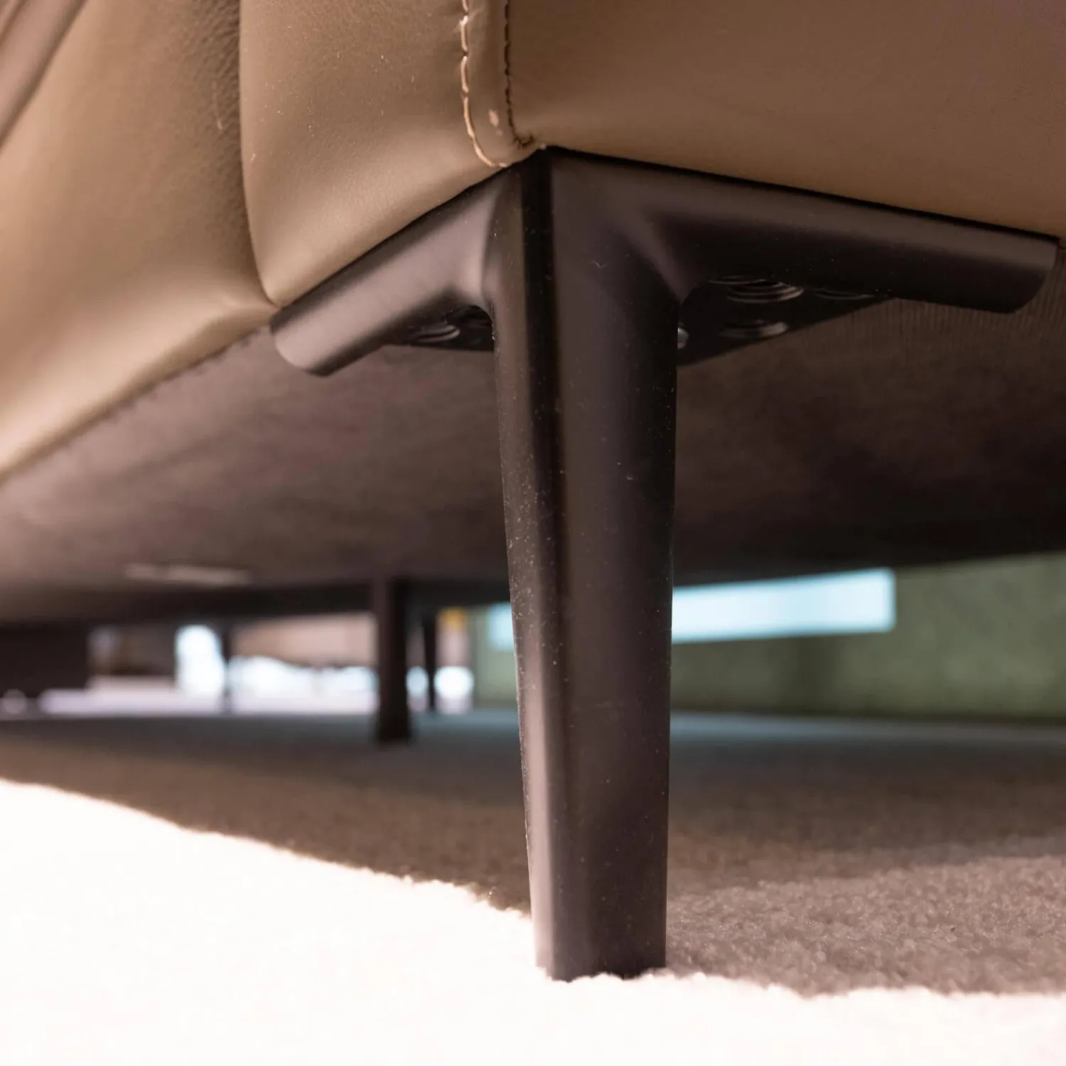 Koinor Ecksofas|Ecksofa Upgrade Leder Dolce Verdure D Braun Eckfuß Metall Schwarz Matt Mit Kissen