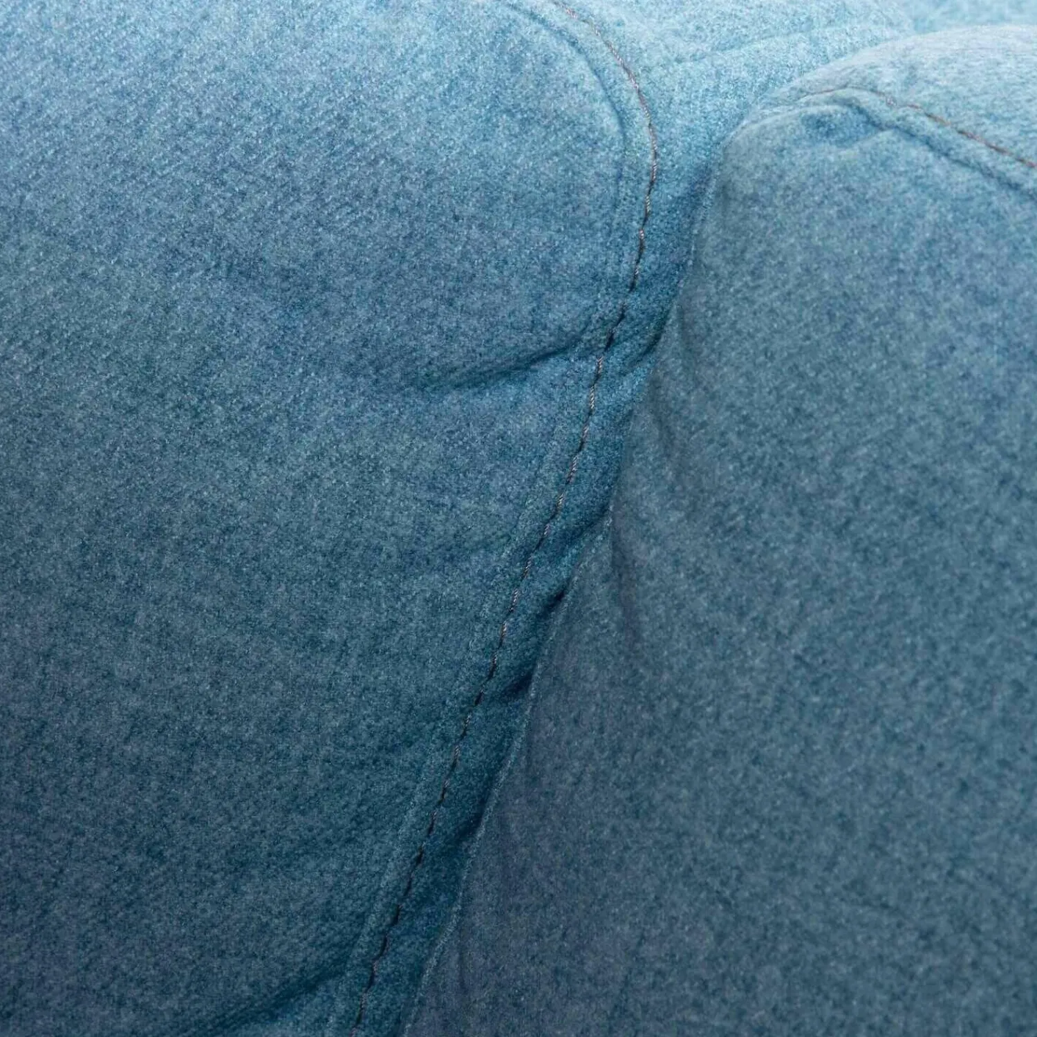 Nolte Ecksofas|Ecksofa Variant Stoff 14 Wollny HellblauFüße Chrom mit Kopfstütze