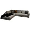 Violetta Ecksofas|Ecksofa Vesna Stoff Vivid 08 Grau Von DePloeg Inklusive Kissen