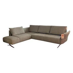 Koinor Ecksofas|Ecksofa Vineto Stoff 13-Lauro 93 Grau Gestell Nickel