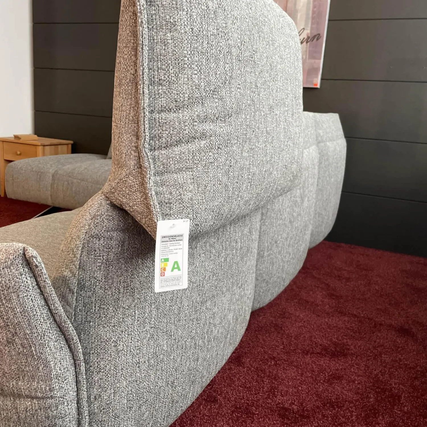 Koinor Ecksofas|Ecksofa Vineto Stoff 13-Lauro 93 Grau Gestell Nickel