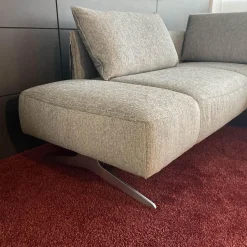 Koinor Ecksofas|Ecksofa Vineto Stoff 13-Lauro 93 Grau Gestell Nickel