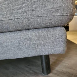 Rolf Benz Wohnlandschaften|Ecksofa Wohnlandschaft Onda Bezug Stoff 05.464 Eisengrau Füße Massivholz Eiche Schwarz Gebeizt Inklusive Kissen