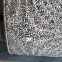 Rolf Benz Wohnlandschaften|Ecksofa Wohnlandschaft Onda Bezug Stoff 05.464 Eisengrau Füße Massivholz Eiche Schwarz Gebeizt Inklusive Kissen