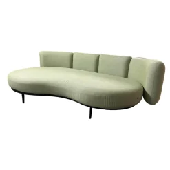 Royal Botania Ecksofas|Ecksofa Wohnlandschaft Organix Lounge Bezug Stoff Dry Sage Linen Grün