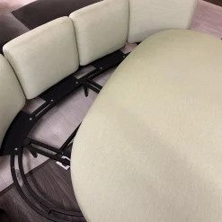 Royal Botania Ecksofas|Ecksofa Wohnlandschaft Organix Lounge Bezug Stoff Dry Sage Linen Grün