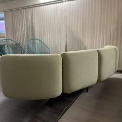 Royal Botania Ecksofas|Ecksofa Wohnlandschaft Organix Lounge Bezug Stoff Dry Sage Linen Grün