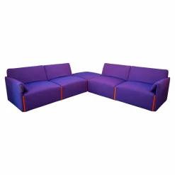 Magis Polstergruppen|Ecksofagruppe Costume Stoff Kvadrat Uniform Melange 683 Lila Verbindungslemente Orange