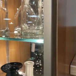 Rietberger Möbelwerke Wohnwände & Tv-Lowboards|Eck-Wohnwand FINO Kernbuche Furniert Mit Glaselementen Und Spiegelrückwänden