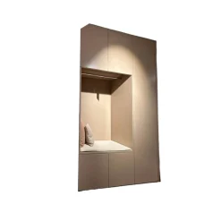 Schönbuch Kleiderschränke|Einbauschrank Cabin Lack Basis Matt Rosenholz Innen Melamin Dunkelgrau