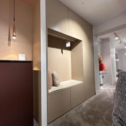 Schönbuch Kleiderschränke|Einbauschrank Cabin Lack Basis Matt Rosenholz Innen Melamin Dunkelgrau