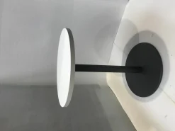 Brunner Schreibtische & Sekretäre|Einsäulentisch 3060 Tischplatte HPL Beschichtet Weiß Gestell Und Bodenplatte Stahl Anthrazit Metallic