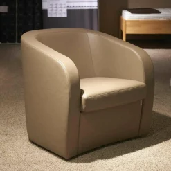 Erpo Relaxsessel|Einzelsessel Classic Leder 43.560 Fango Braun mit Drehteller