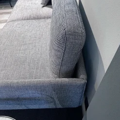 Rolf Benz 3-Sitzer-Sofas|Einzelsofa Liv Smart aus Stoff 18 100 Schwarz Weiß Füße Metall Tiefschwarz Pulverbeschichtet