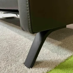 Steinpol Polstergruppen|Elementgruppe Ortho Sedis 2.0 Anthrazit Leder Longlife Evita Anthrazit Metallfuß Schwarz