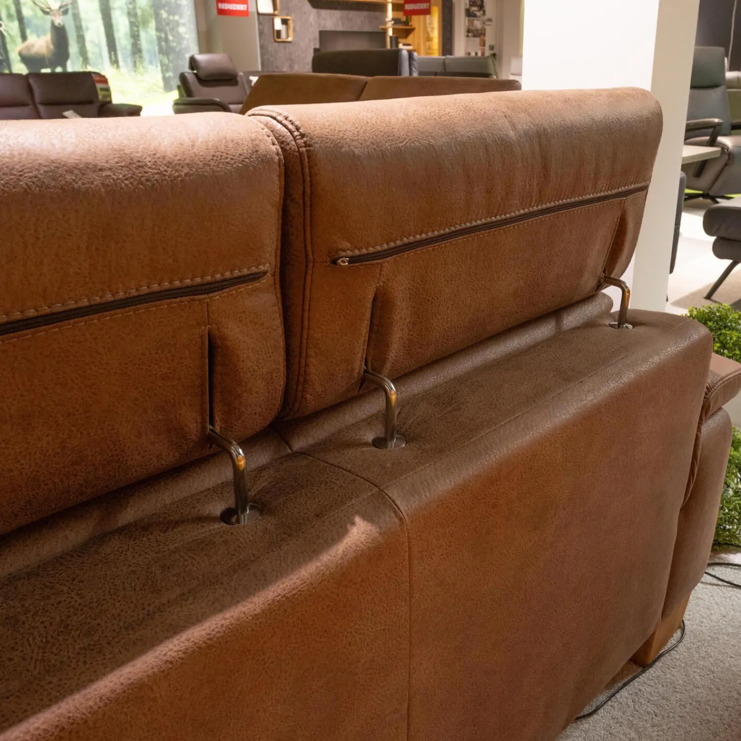 Steinpol Polstergruppen|Elementgruppe Relaxa 6 0 Stoff Büffel Haselnuss Fuß Holz Eiche Geölt