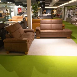 Steinpol Polstergruppen|Elementgruppe Relaxa 6 0 Stoff Büffel Haselnuss Fuß Holz Eiche Geölt