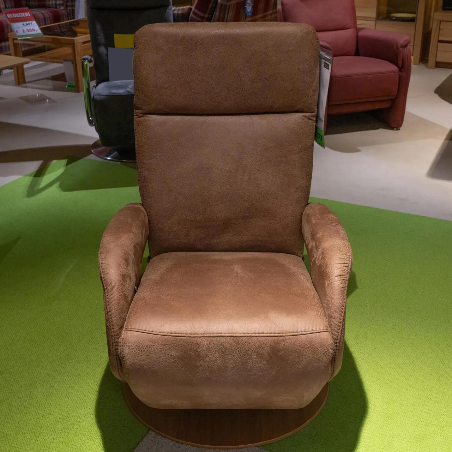 Steinpol Polstergruppen|Elementgruppe Relaxa 6 0 Stoff Büffel Haselnuss Fuß Holz Eiche Geölt