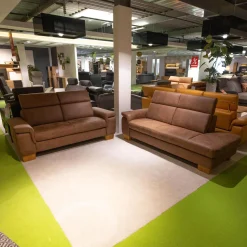 Steinpol Polstergruppen|Elementgruppe Relaxa 6 0 Stoff Büffel Haselnuss Fuß Holz Eiche Geölt