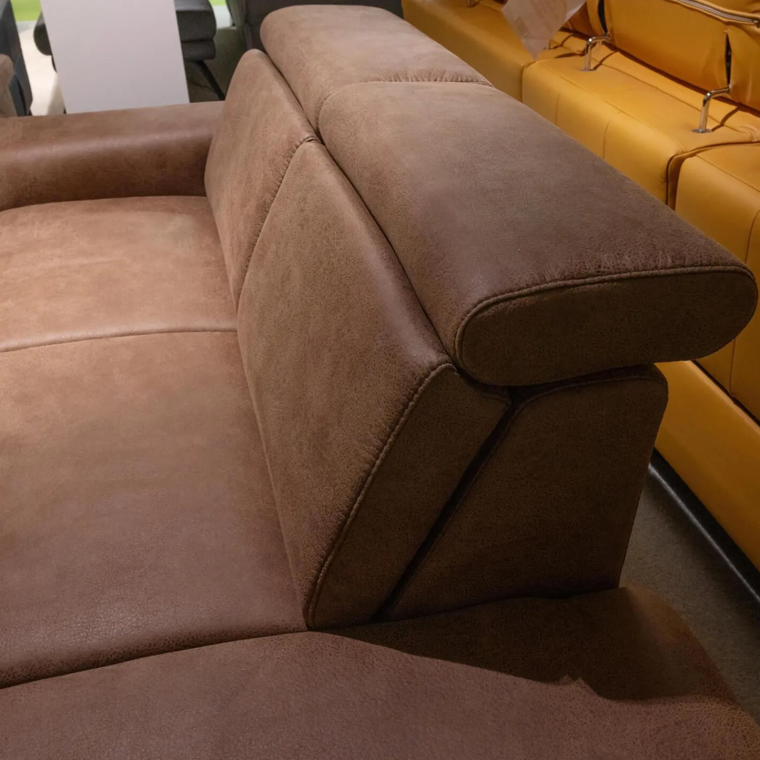 Steinpol Polstergruppen|Elementgruppe Relaxa 6 0 Stoff Büffel Haselnuss Fuß Holz Eiche Geölt