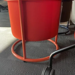 COR Hocker & Sitzsäcke|5er Hockergruppe Drop In Dunkelblau Rotorange Und Olive